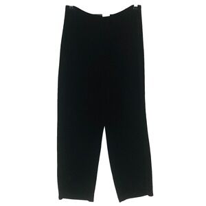 Citiknits Womens Dark Brown Jersey Knit Pants S Slinky Office Travel‎ Minimalist